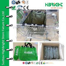 supermarket 210D reusable shopping trolley tote bags